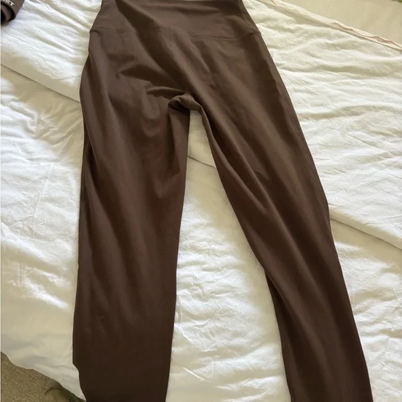 SET Active Brown High-Waist Leggings and Crop Top Set - Picture 9 of 11